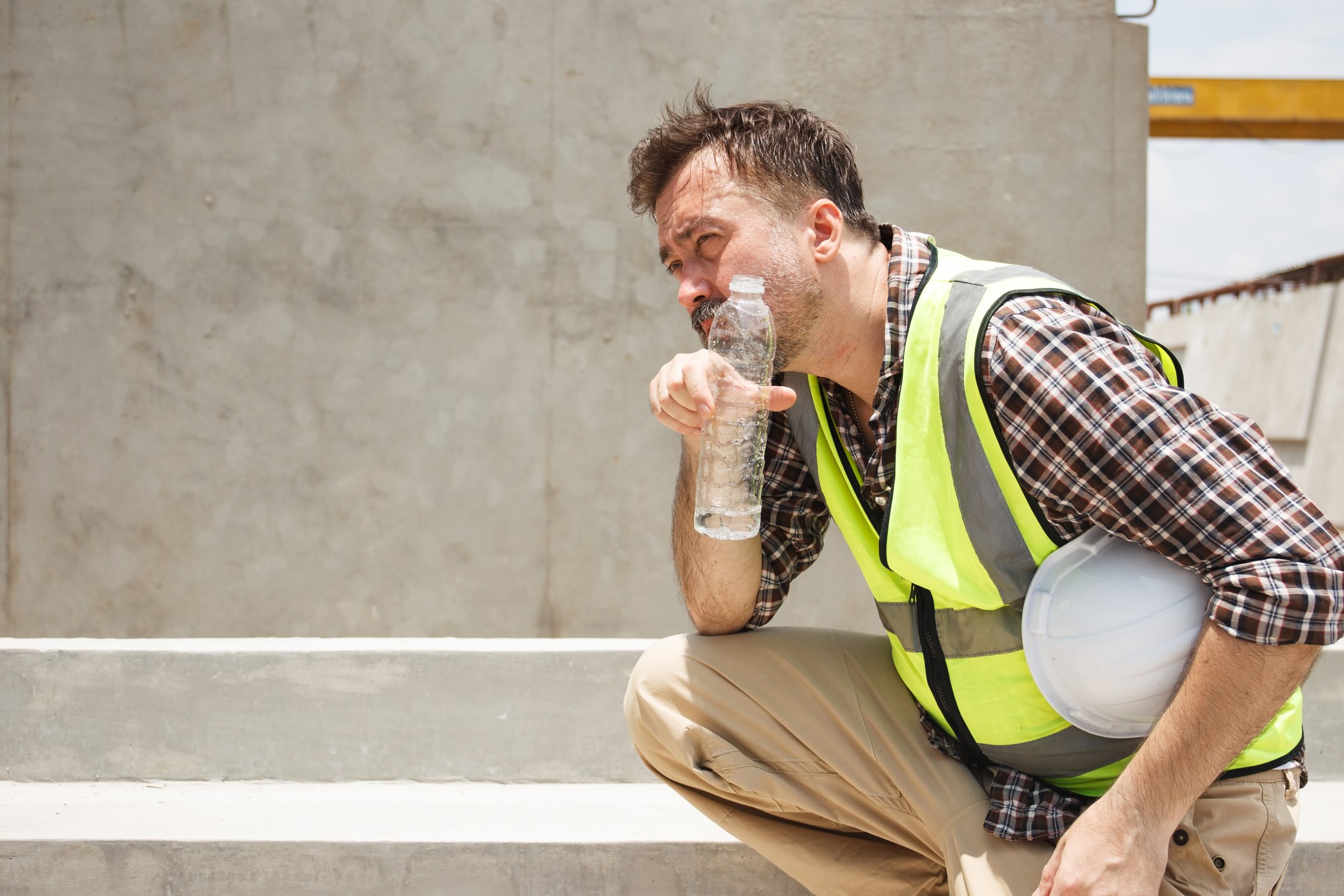 Man working in the heat